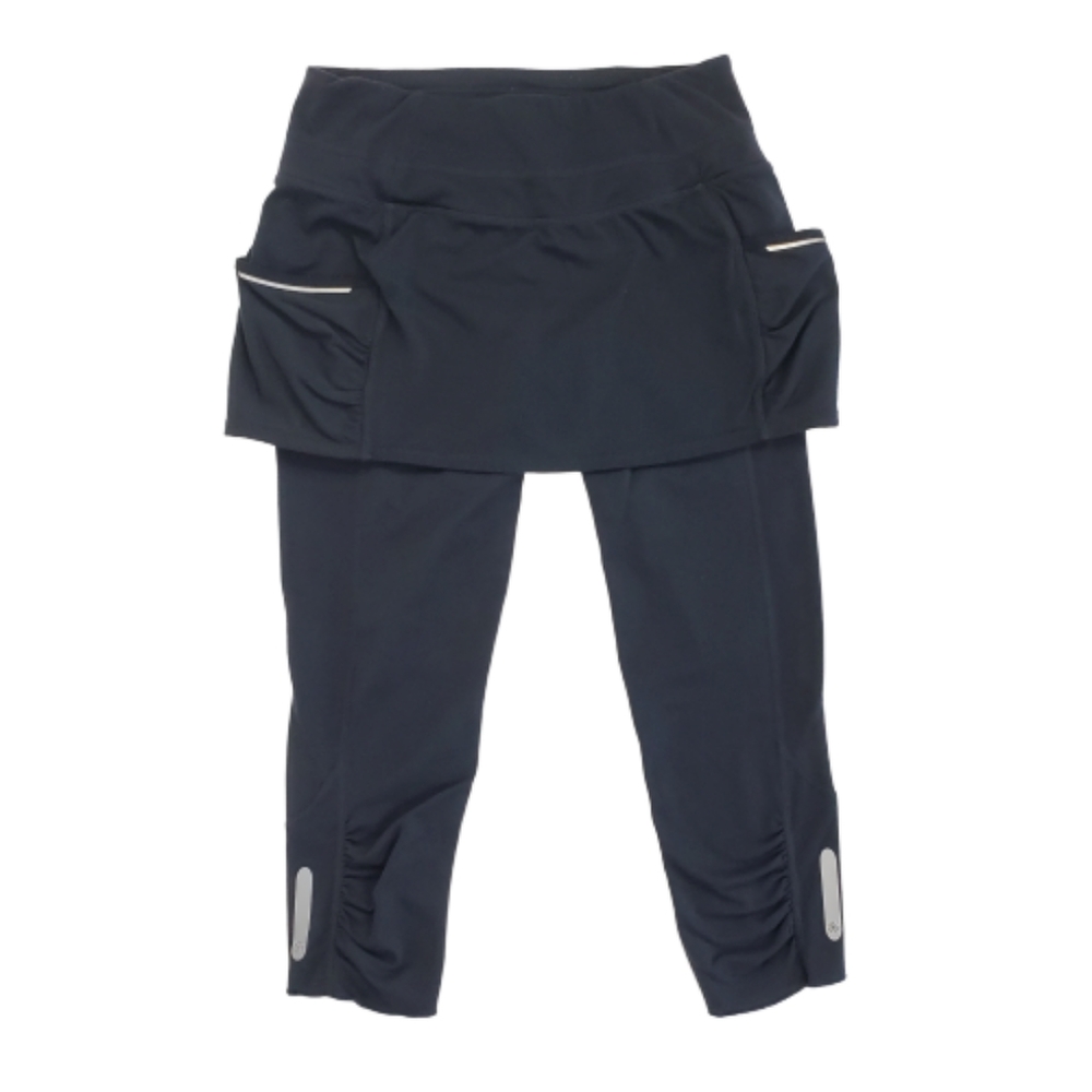 Athleta XS Black Skirt Skort 2 In 1 Capri Legging